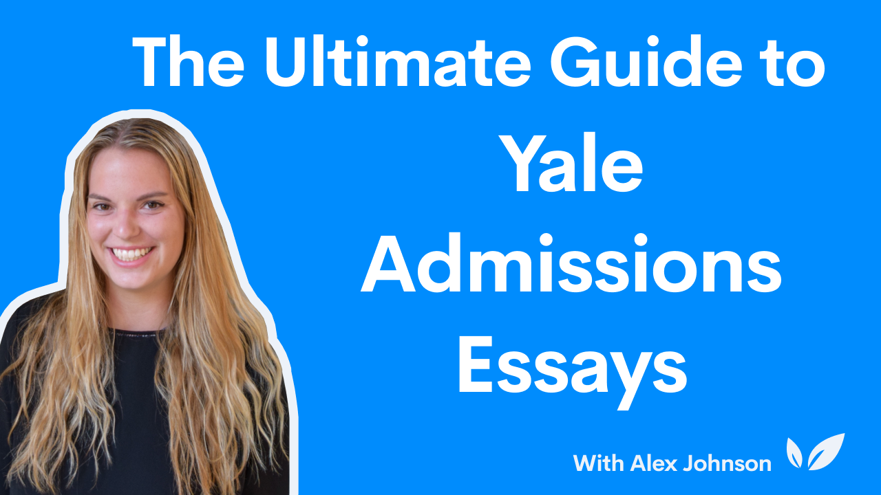 yale admissions essays