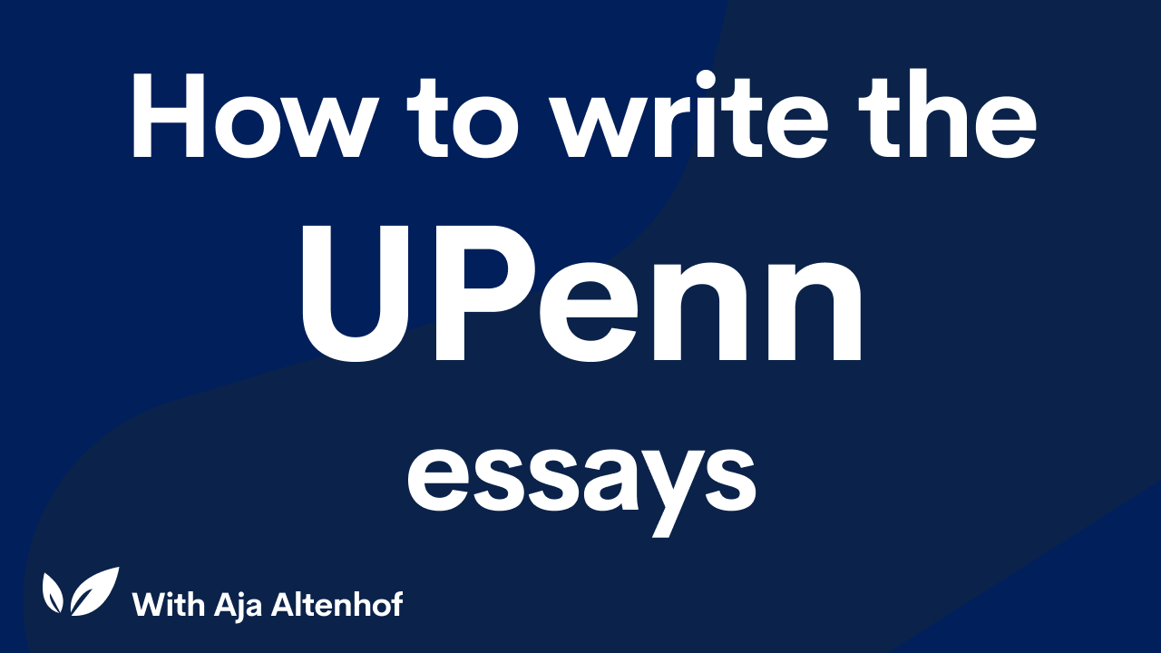 college essays accepted by upenn