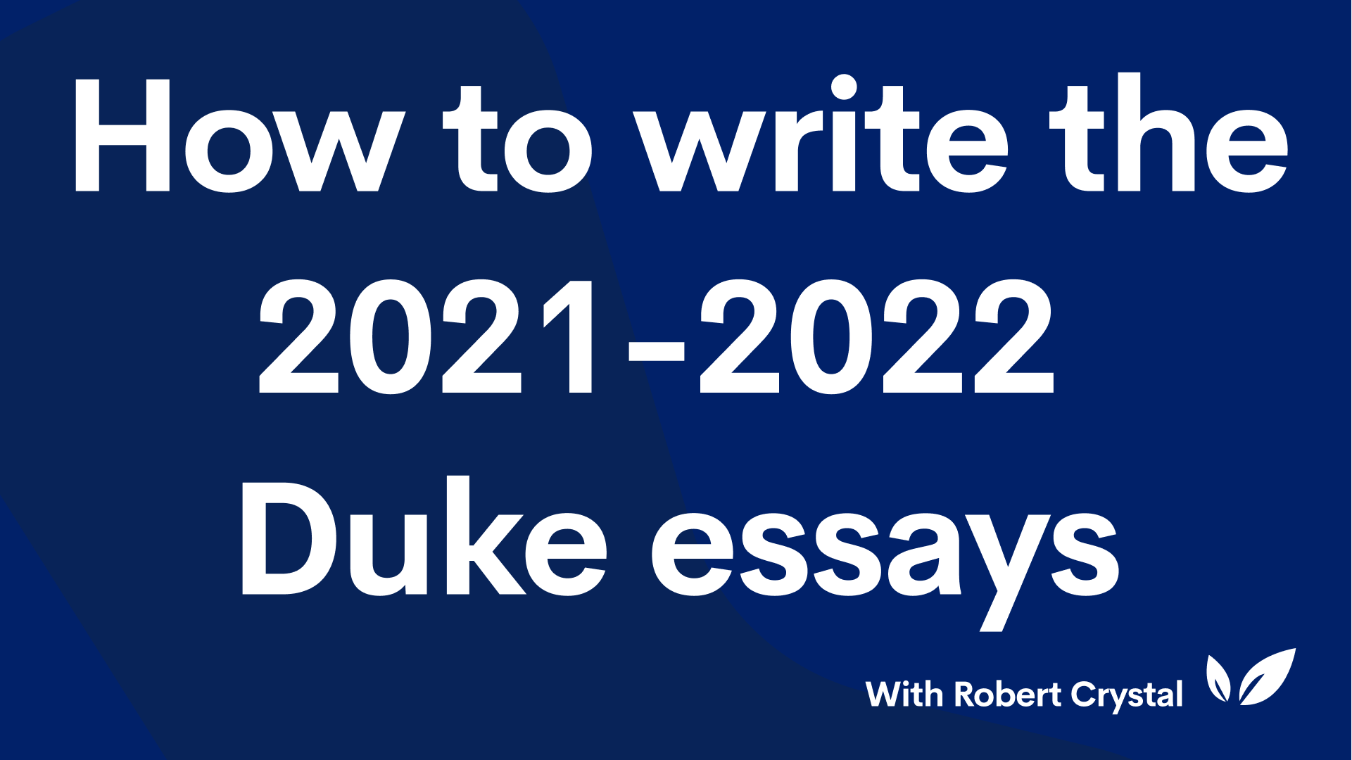 how to write the duke essay