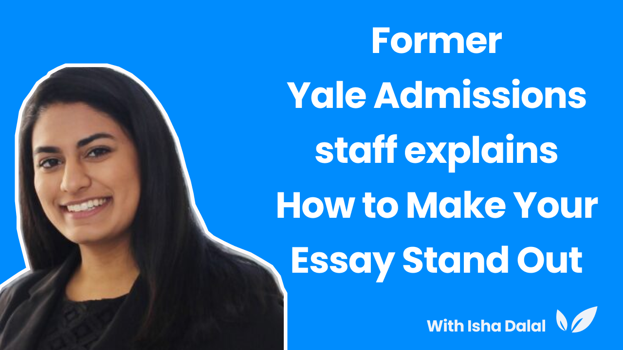 how to write a college essay yale
